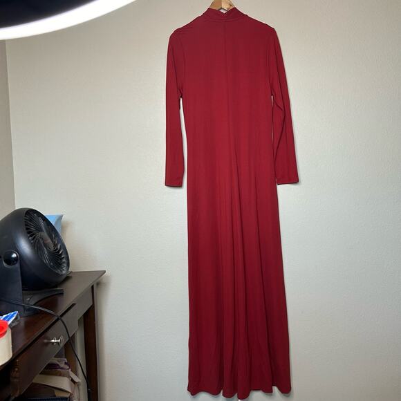 Soft Surroundings Dress Maxi Soft Knit Stretchy Cozy Comfy Viscose Nylon Size L - Picture 7 of 7